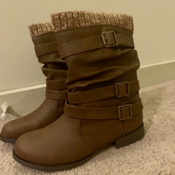 NWOT Nafise Sweater Cuff Boot - Picture 3 of 7